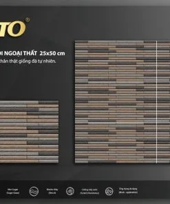 GẠCH THẺ NGOẠI THẤT 25X50 MÃ 1374
