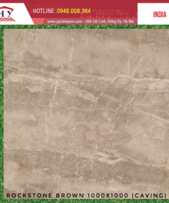 GẠCH NHẬP KHẨU ẤN ĐỘ 100X100 CAVING MÃ ROCKSTONE BROWN