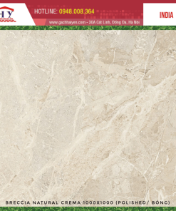 GẠCH NHẬP KHẨU ẤN ĐỘ 100X100 MÃ BRECCIA NATURAL CREMA