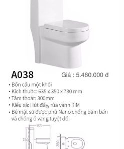 BỒN CẦU 1 KHỐI KOLNI A038