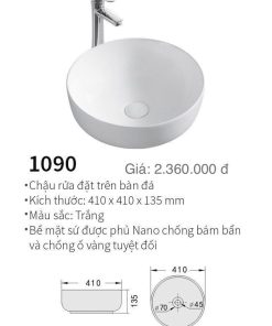 CHẬU LAVABO ĐẶT BÀN KOLNI 1090