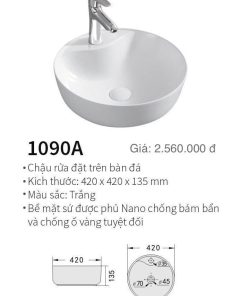 CHẬU LAVABO ĐẶT BÀN KOLNI 1090A