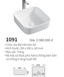 CHẬU LAVABO ĐẶT BÀN KOLNI 1091
