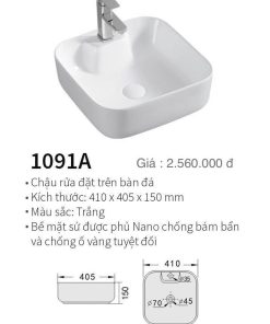 CHẬU LAVABO ĐẶT BÀN KOLNI 1091A