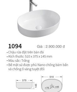 CHẬU LAVABO ĐẶT BÀN KOLNI 1094