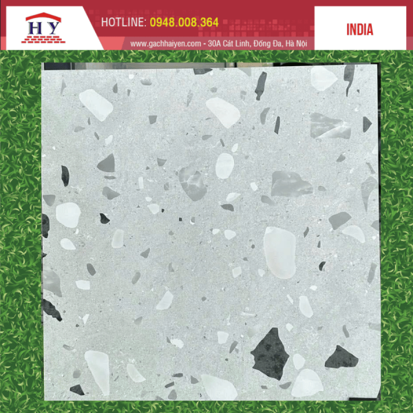 gach an 60x60 TERRAZZO SILVER 2