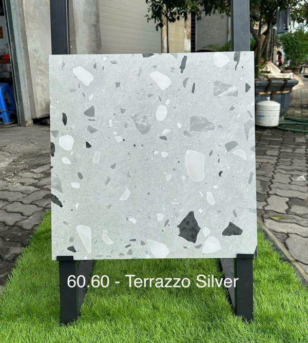 gach an 60x60 TERRAZZO SILVER