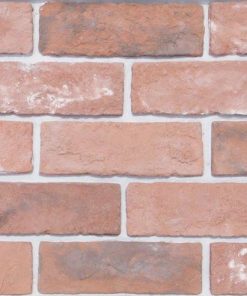 GẠCH GIẢ CỔ ĐỎ ĐẬM HY007