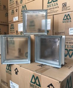 GẠCH KÍNH LẤY SÁNG INDONESIA 19X19X8CM DẠ QUÝT