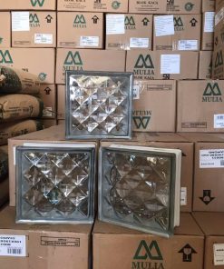 GẠCH KÍNH LẤY SÁNG INDONESIA 19X19X8CM KIM CƯƠNG TO