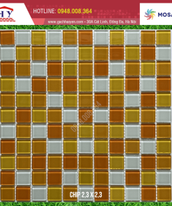 GẠCH MOSAIC KÍNH 23X23MM MÃ MH2548