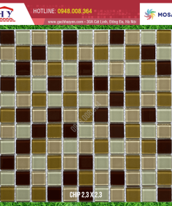 GẠCH MOSAIC KÍNH 23X23MM MÃ MH2566