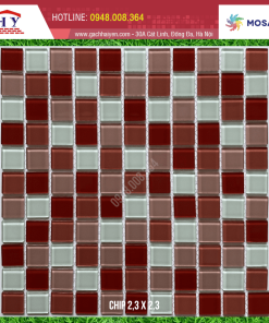 GẠCH MOSAIC KÍNH 23X23MM MÃ MH2588