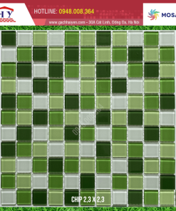 GẠCH MOSAIC KÍNH 23X23MM MÃ MH2589