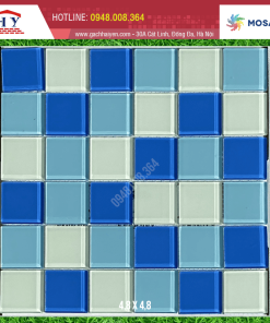 GẠCH MOSAIC KÍNH 23X23MM MÃ MH4822