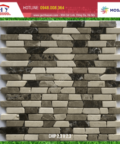 GẠCH MOSAIC VỈ ĐÁ 23X23MM MÃ MS010