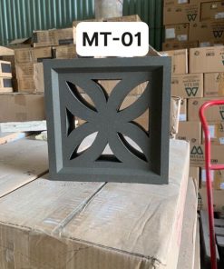 GẠCH THÔNG GIÓ XI MĂNG MÀU XÁM MT01