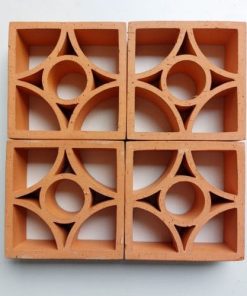 GẠCH THÔNG GIÓ TỨ DIỆP ĐẤT NUNG MT30