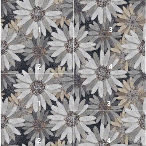Gạch tranh trang trí 60x120 mã AD4 - hiệu ứng mosaic