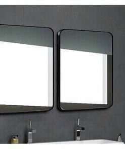 GƯƠNG TREO TƯỜNG HÌNH CHỮ NHẬT VIỀN THÉP ĐEN