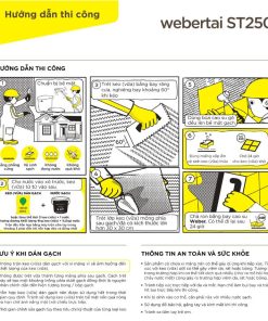 Hướng dẫn thi công Keo dán gạch weber ST250