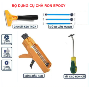 Bộ dụng cụ thi công keo chít mạch Epoxy