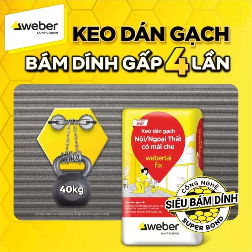 keo dán gạch webertai fix