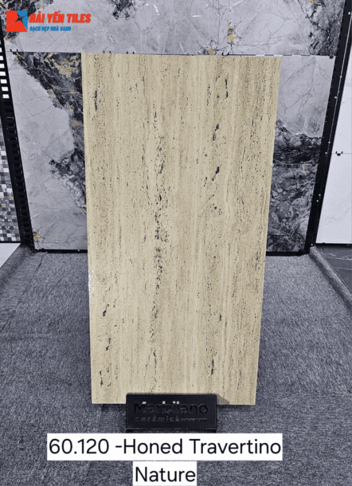 Gạch Ấn độ 60x120 mã Honed Travertino Nature