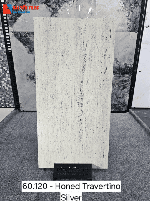 Gạch Ấn độ 60x120 mã Honed Travertino Silver