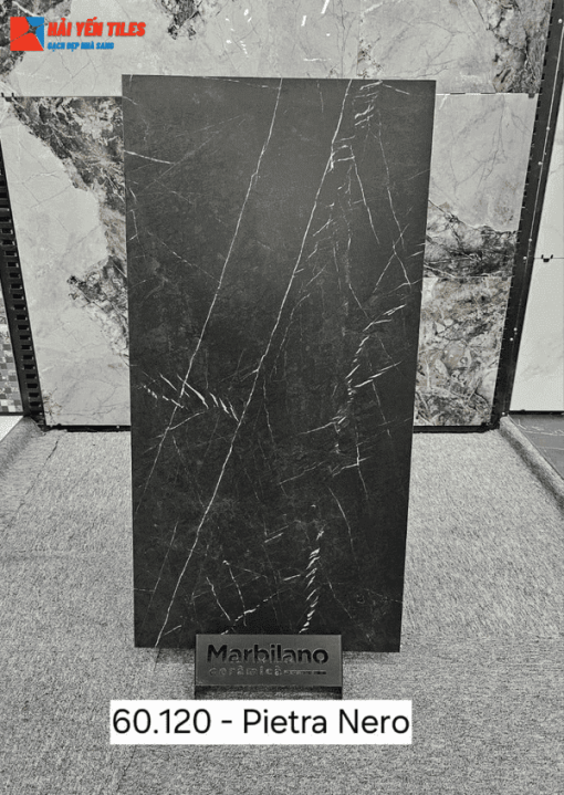 Gạch Ấn độ 60x120 mã Pietra Nero