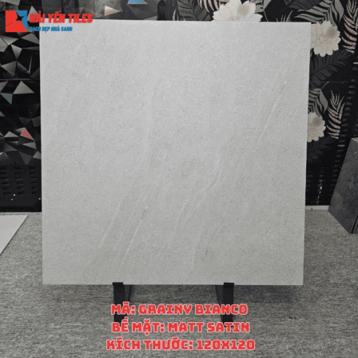 Gạch Ấn Độ 120x120 Mã Grainy Bianco
