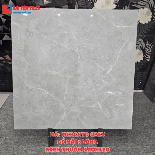 Gạch Ấn Độ 120x120 Mã Mercato Grey