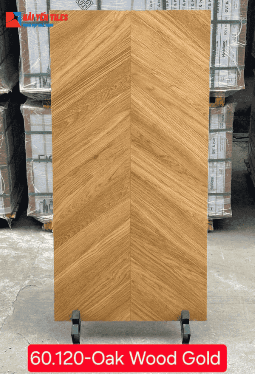Gạch Vân Gỗ Ấn Độ 60x120 Mã Oak Wood Gold