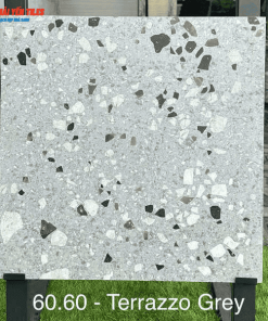 Gạch Tezzarro Ấn Độ 60x60 Mã Terrazzo Grey