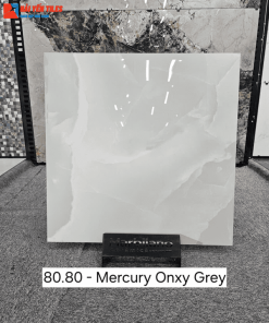 Gạch Ấn Độ 80x80 mã Mercury Onyx Grey