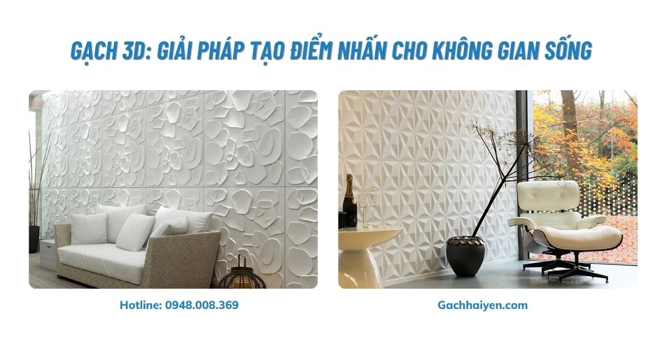 gạch 3d trang trí