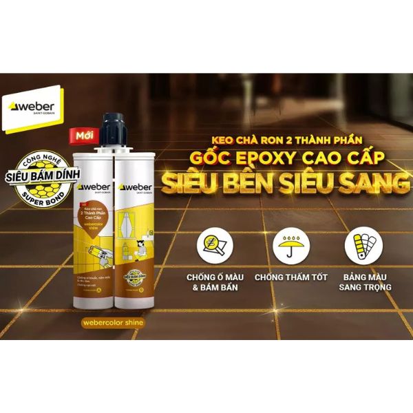 keo chít mạch epoxy 2 thành phần, keo chà ron đẹp