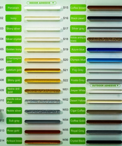 bảng màu keo chít mạch savento