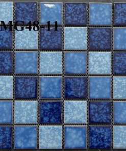 Gạch Mosaic Gốm Men Trơn Hoa Văn MG48-11
