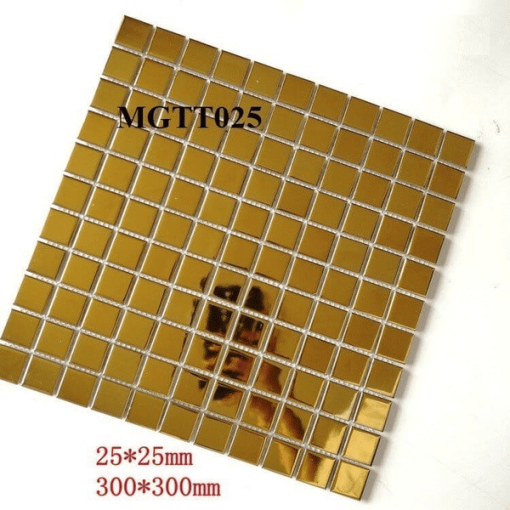 Gạch Mosaic Gốm Sứ Vàng Men Bóng MGTT025