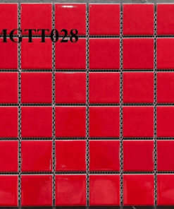 Gạch Mosaic Gốm Sứ Đỏ Men Bóng MGTT028