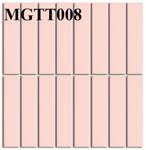 Gạch Thẻ Gốm Hồng Mờ MGTT008