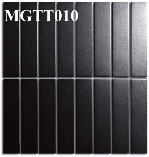 Gạch Thẻ Gốm Đen Mờ MGTT010