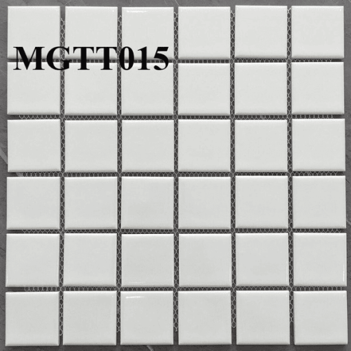 Gạch Mosaic Gốm Trắng Bóng MGTT015