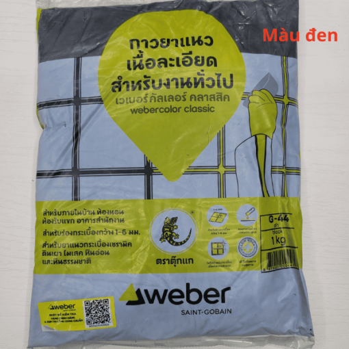 keo chà ron, chít mạch weber màu đen
