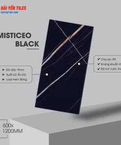 Gạch ấn độ 60x120 Misticeo Black màu đen vân đá