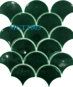 Gạch Mosaic Gốm Vảy Cá Men Rạn MGTT003