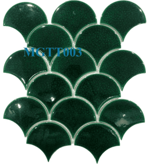 Gạch Mosaic Gốm Vảy Cá Men Rạn MGTT003