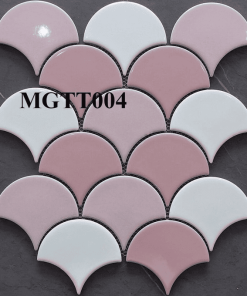 Gạch Mosaic Gốm Vảy Cá Gốm Trơn MGTT004