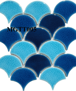 Gạch Mosaic Gốm Vảy Cá Men Rạn MGTT005